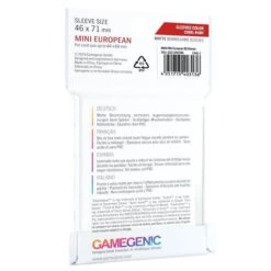 Sleeves Transparents 46 X 71MM 50P Matte -Plateau Jeux Magasin 46 x 71MM 50P Matte 1