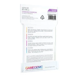 Sleeves Transparents 62 X 94MM 50P Matte -Plateau Jeux Magasin 62 x 94MM 50P Matte 1