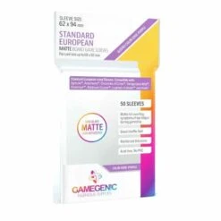 Sleeves Transparents 62 X 94MM 50P Matte -Plateau Jeux Magasin 62 x 94MM 50P Matte