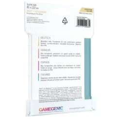 Sleeves Transparents 81 X 122MM 90P 4 Sleeves Transparents 81 X 122MM 90P -Plateau Jeux Magasin 81 x 122 Gamegenic 21
