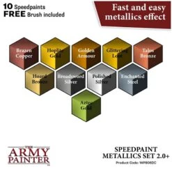 Army Painter – Speedpaint Metallic Set 2.0 -Plateau Jeux Magasin Army Painter Speedpaint Metallic Set 2.0 1