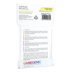 Sleeves Transparents 44 X 67MM 50P Matte -Plateau Jeux Magasin Sleeves Transparents 44 x 67MM 50P Matte 1