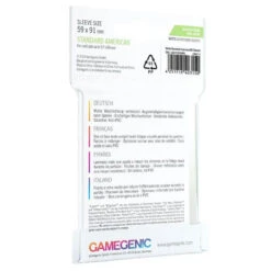 Sleeves Transparents 59 X 91MM 50P Matte -Plateau Jeux Magasin Sleeves Transparents 59 x 91MM 50P Matte 1