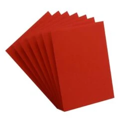 Sleeves Transparents Matte 66 X 91MM 100P Rouge -Plateau Jeux Magasin Sleeves Transparents 66 x 91MM 100P Rouge Matte