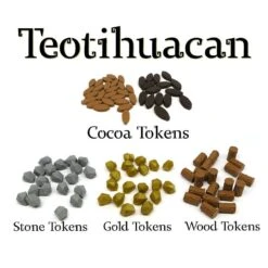 Teotihuacan Uprgade Kit -Plateau Jeux Magasin Teotihuacan Resource tokens